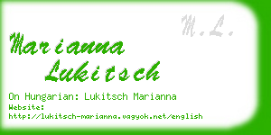 marianna lukitsch business card